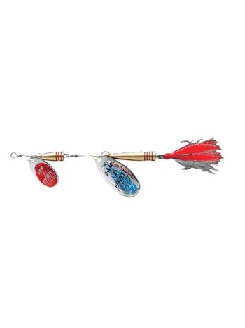 Dam Tandem Spinner Glitter Rød Sølv 20 G