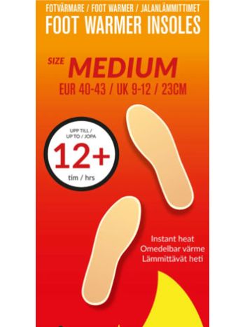 Fodvarmere Lang model 12+ Timer dækker hele foden