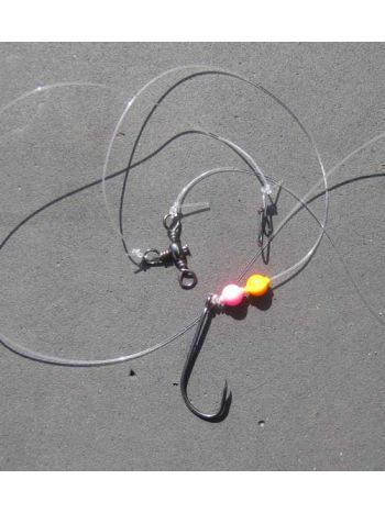 Pighvar Fladfiske forfang pink perler og Enkeltkroget