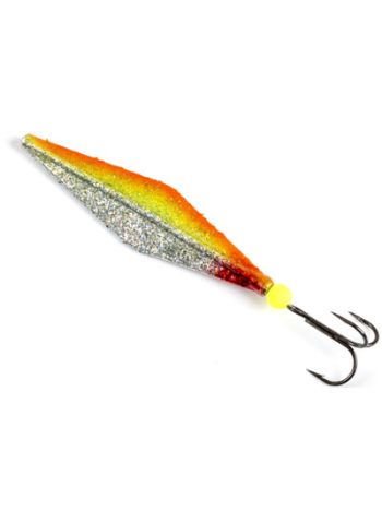 Trout Kite Gennemløber Orange gul og sølv glitter