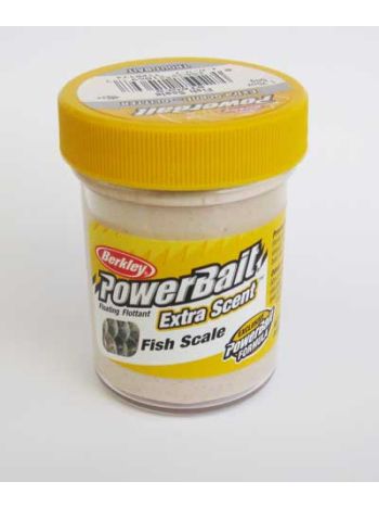 Powerbait Fish scale hvid fiskeskæl ekstra scent og glitter